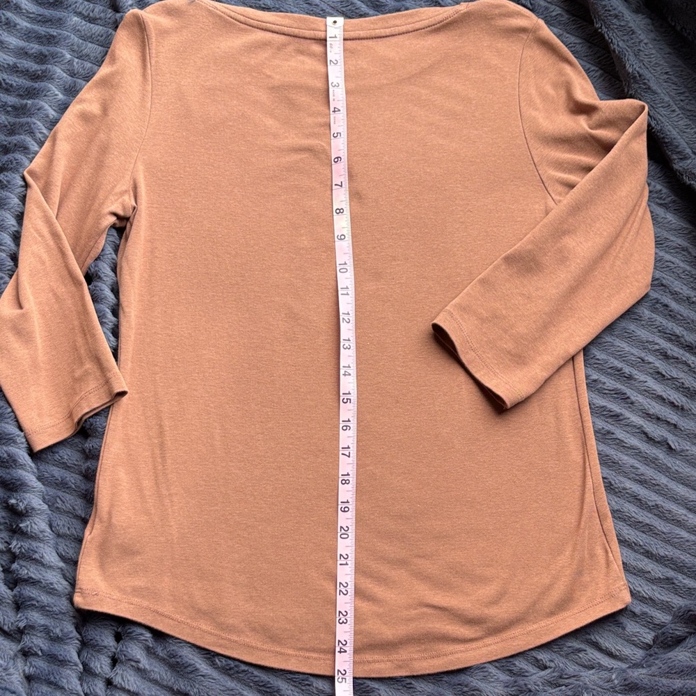 Jones & Co Women's Long Sleeve Top in Rust - Picture 4 of 5